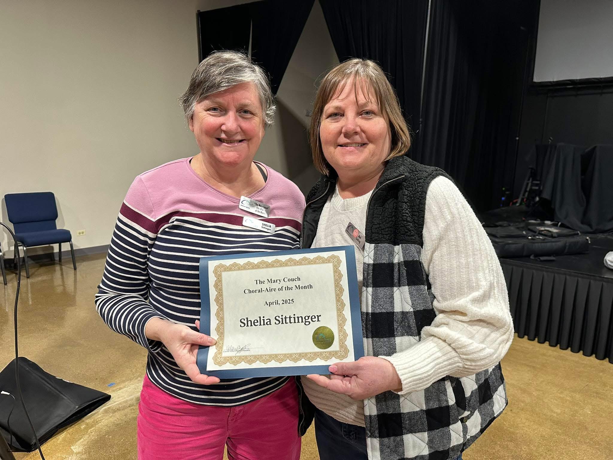 Mary Couch Choral-Aire of the Month 